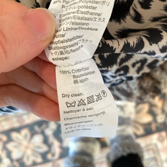 J. Crew Snow Leopard Print Top Peacoat - Picture 12 of 12